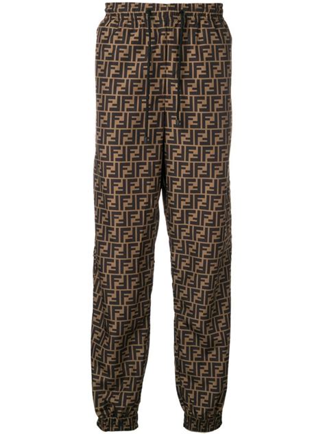 fendi print pants|fendi joggers men's.